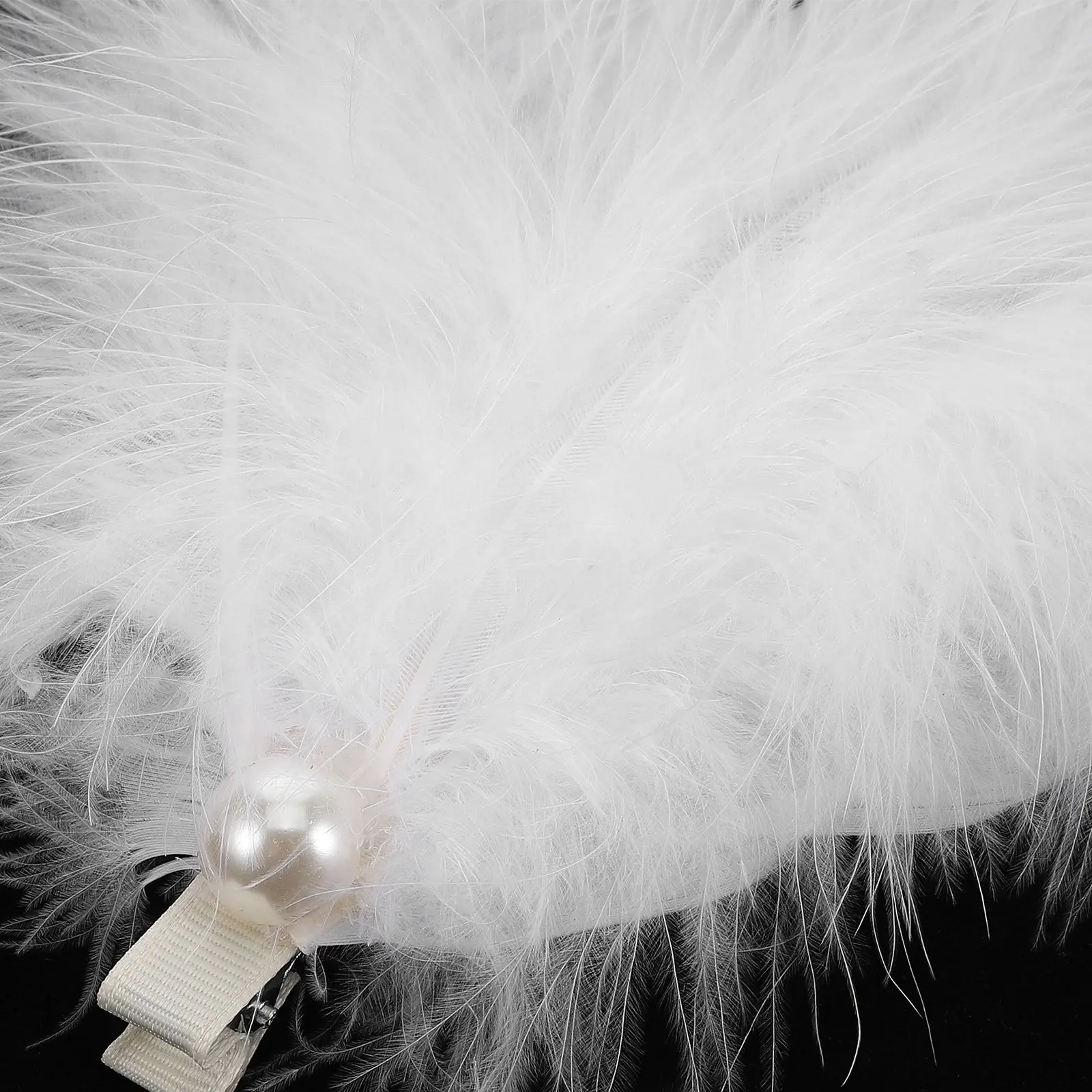 Vintage Swan Ballet Headpiece Plume Hair Clip Lightweight Comfortable Hair Accessory for Women Bride Wedding Party Dance