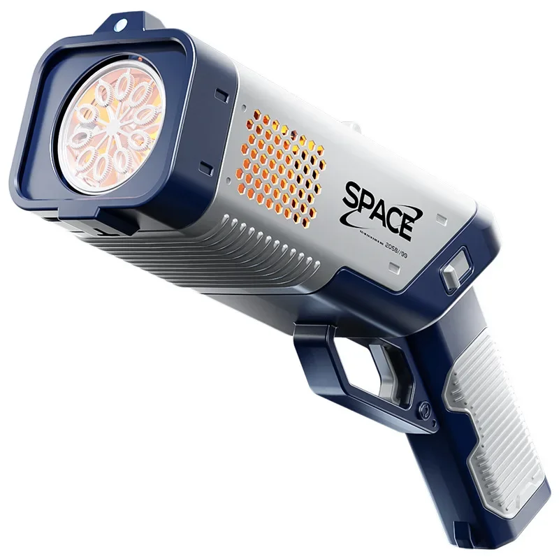 Children Hand-held Automatic Bubble Gun Space Electromechanical Bubble Maker Machine Wedding Party Prop Outdoor Kids Toys Gifts