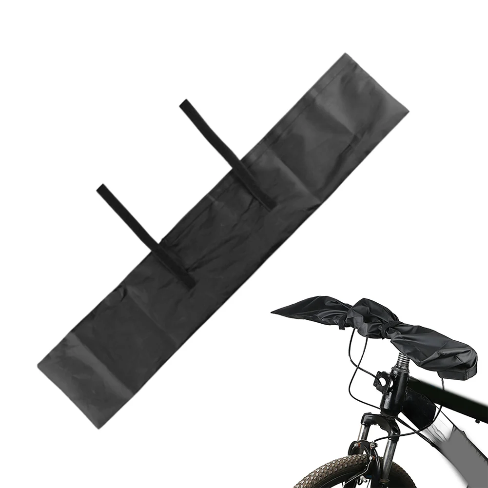 Cubierta protectora impermeable para manillar de bicicleta, revestimiento de nailon PU 210D, ligera, antidesgarro, para estacionamiento interior y exterior