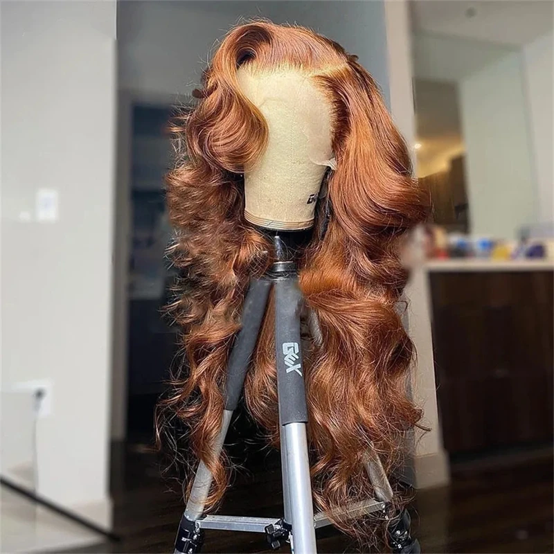 

13x4 Highlight Wig Human Hair Brown Lace Front Human Hair Wigs For Women Body Wave Honey Brown 13x6 Colored Lace Frontal Wig