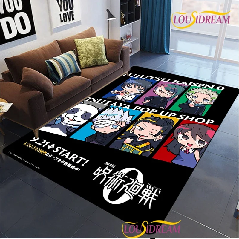 

Cartoon Anime Jujutsu Kaisen Carpet Living Room bedroom Sofa Coffee yoga rug kitchen Door Kids UnSlip Mat Alfombra birthday gift