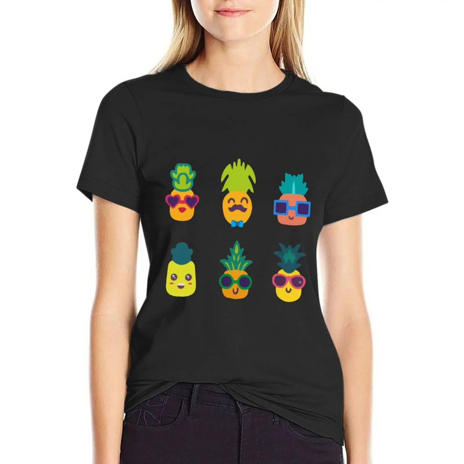 Cute Funny Pinapple - Pineapple Sunglasses - Funny Pineapple T-Shirt sublime new edition t-shirt dress for Women long