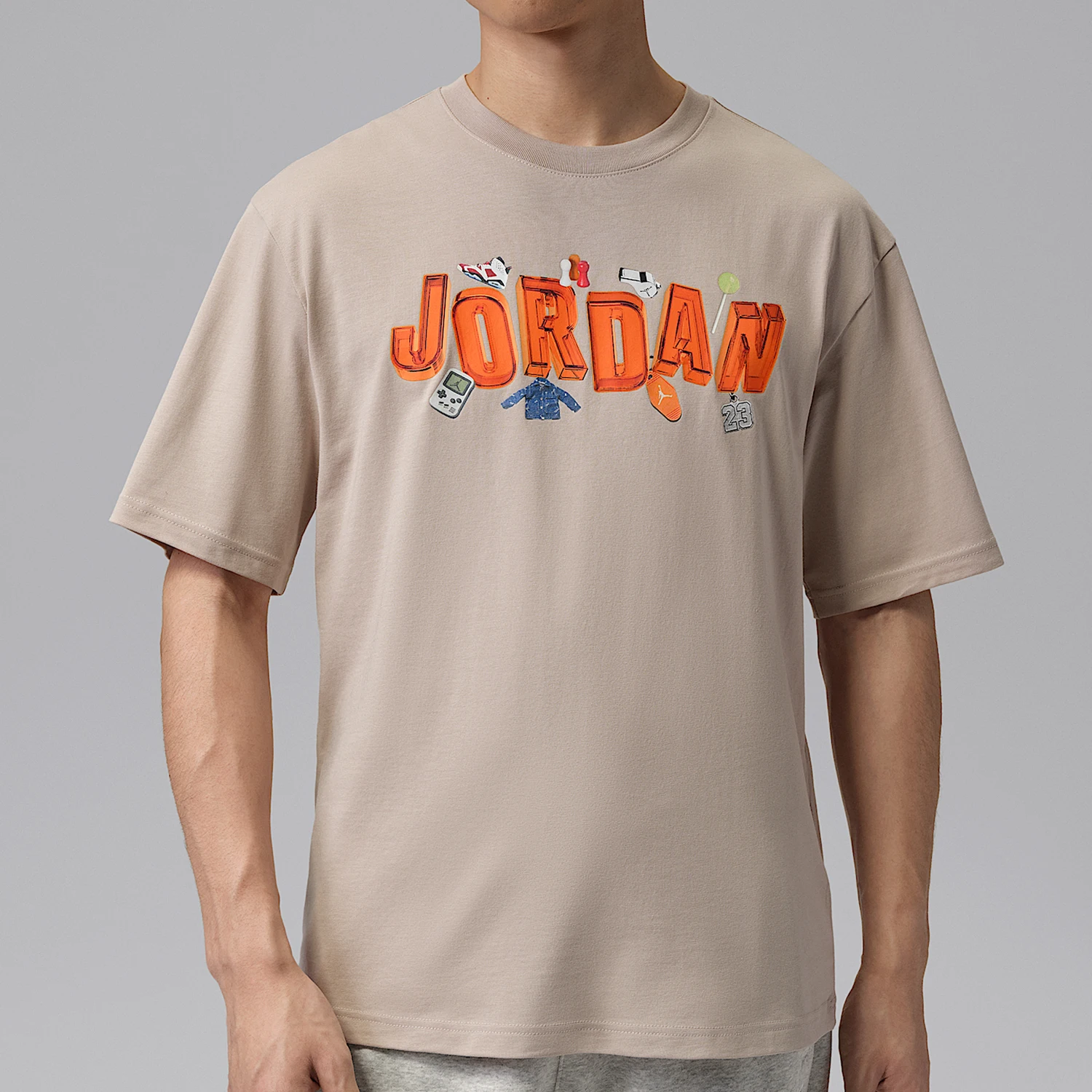 Nike genuine Jordan men's knitted daily fashion trend short sleeved T-shirt IR6306-236