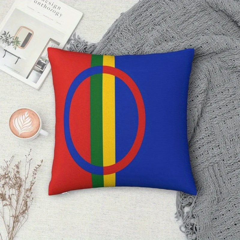 1pc Sami Symbol Double Sided Pillow Cover, All Season Cushion Case for Modern Sofa Decor, Perfect Gift for Family and Friends
