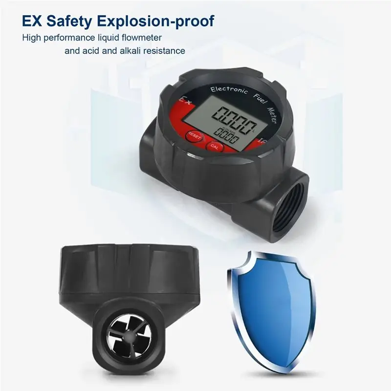SHGO-Digital Display Turbine Meter DN32 High Accuracy Water Meter Multiple Waterproof Explosion-Proof