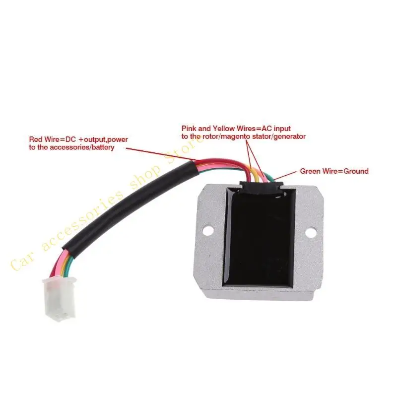 

T21E 4 Wires Regulator Rectifier for Moped ATV GY6 50 150cc Dirt Bike Scooter