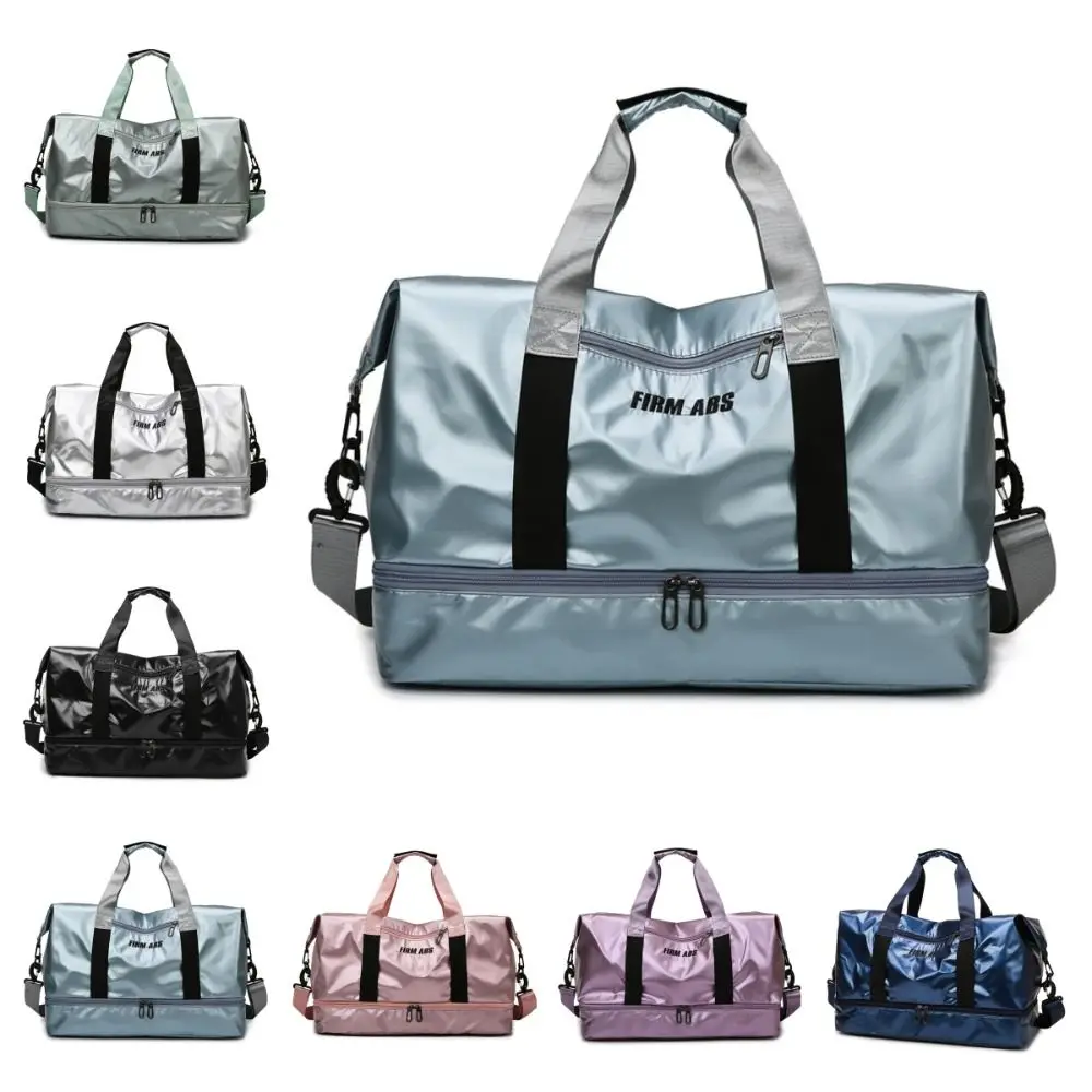 大容量の真珠光沢のあるジムバッグ,防水ショルダーバッグ,フィットネストレーニング,水泳旅行,ダッフル,ヨガパック