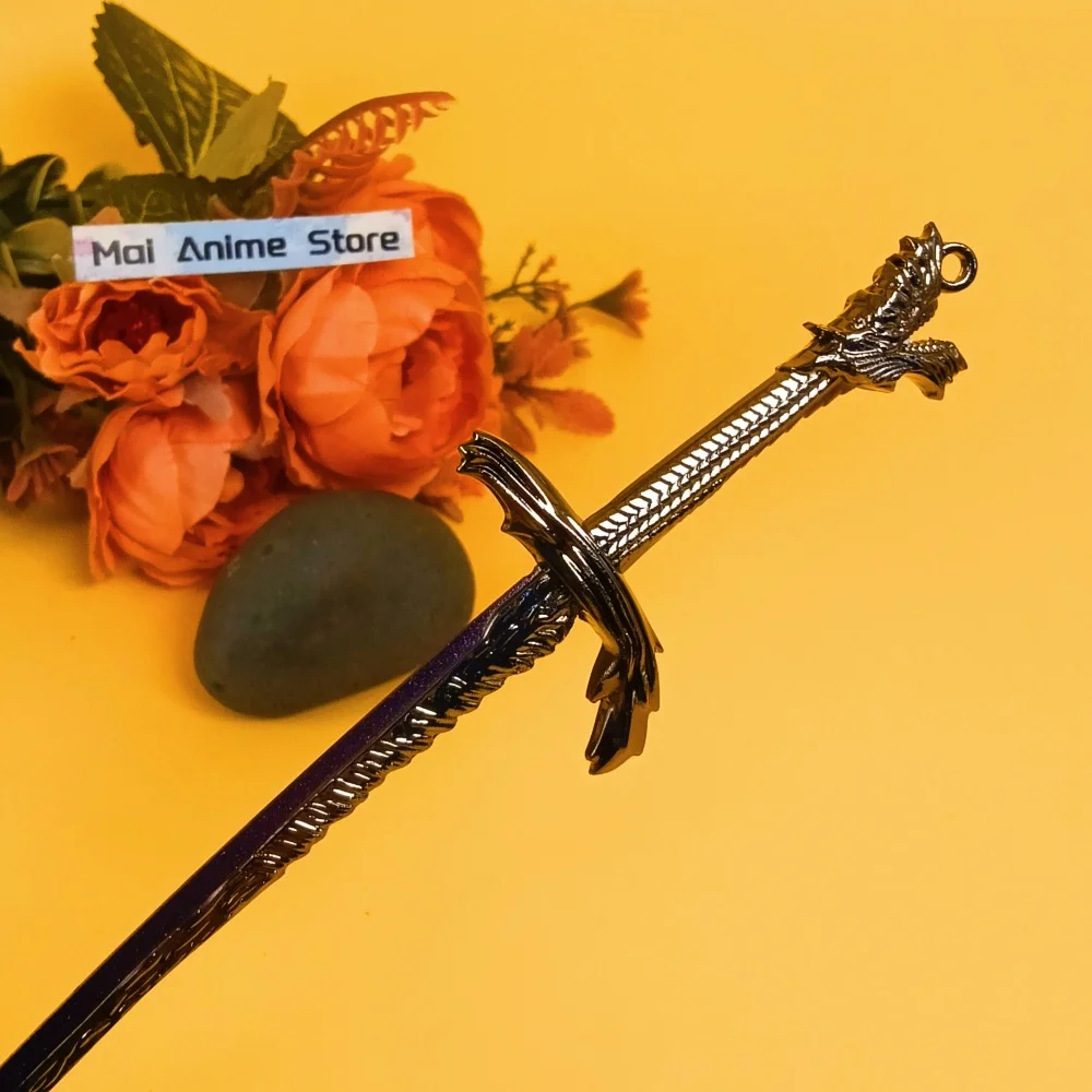 8.6インチ アニメ エルデン カタナ スチール ドラゴンズケイル メタルナイフ ソード 実物大 日本刀 オリジナル サムライ セイバー 非研磨 おもちゃ ギフト