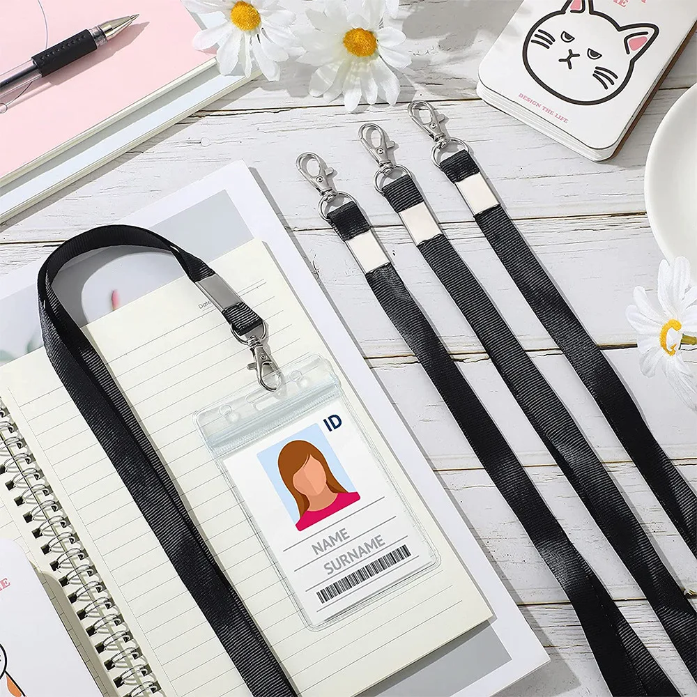 حامل شارة عمل PVC شفاف مع بطاقات حافلة الحبل وحامل تصريح العمل وحامل بطاقات عمودي مقاوم للماء #1