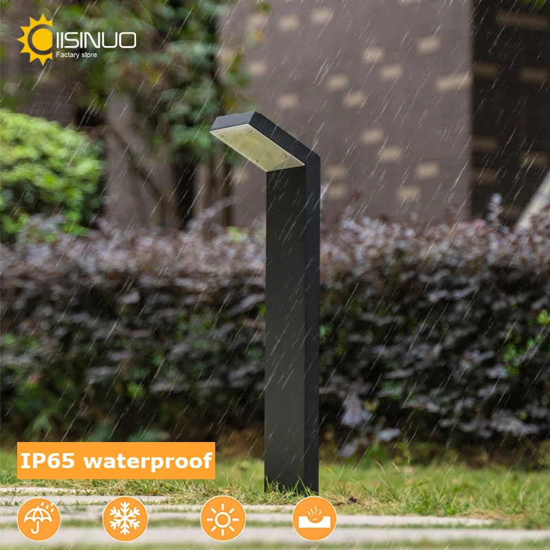 Solar Powered Pathway Lamp 60cm Aluminum IP65 Waterproof Landscape Lighting for Yard Lawn Patio Driveway Sidewalk Walkway Garden