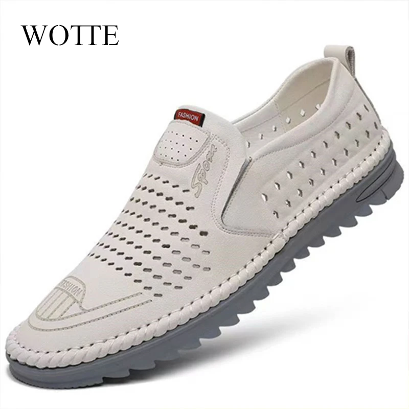 Fashion Men Casual Shoes Outdoor PU Leather Breathable Comfortable Men's Shoes 2024 Spring Men Sneackers Male Skate Shoes 39-44