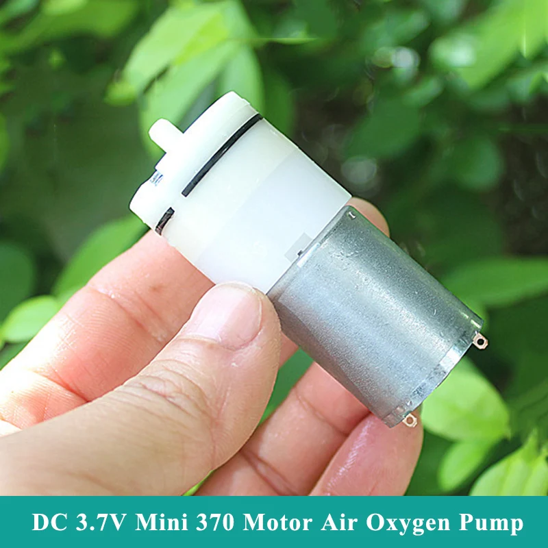 

DC 3V 3.7V 120Kpa Large Flow Small Mini 370 Motor Air Pump Oxygen Pressure Pump DIY Inflator Monitor Aquarium Water Fish Tank