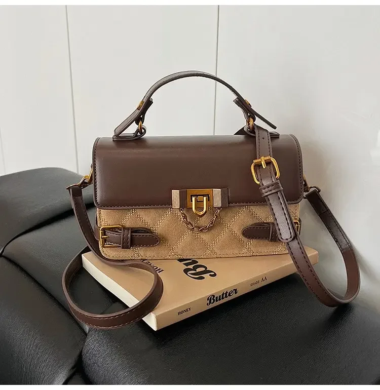 

Premium Bag Women's Bag 2026 New Trendy Fashion Diamond Handbag Versatile Ins Niche Shoulder Messenger Bag