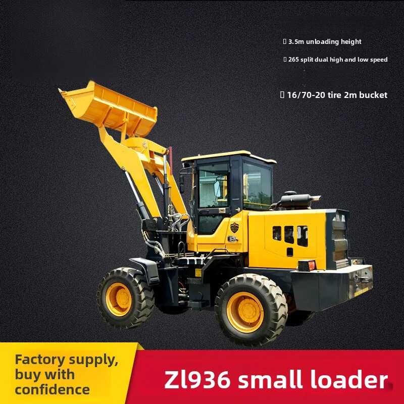 

936 Model Excavator Four-Wheel Engineering Vehicle Diesel Forklift Small Loader