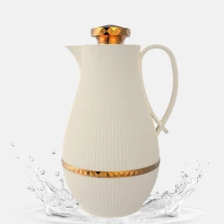 Middle Eastern style thermos bottle, Large capacity 24H thermal insulation kettle, Hotel restaurant glass liner vacuum flask, 1L