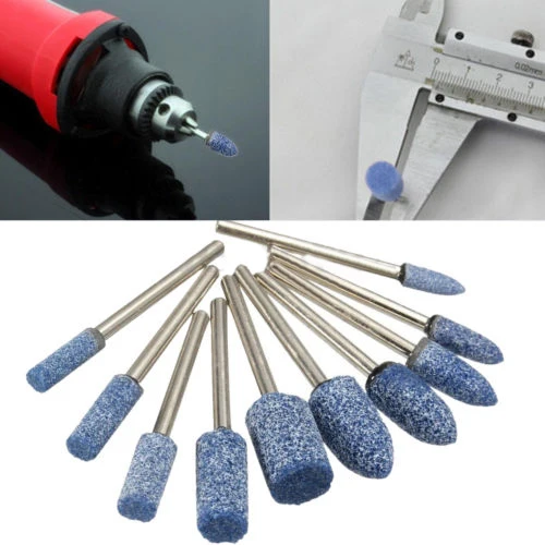 Grinding Head Polishing Wheel Polishing High Hardness 10pcs Chrome Corundum Flat Head Cylindrical Quality Material Replaceable