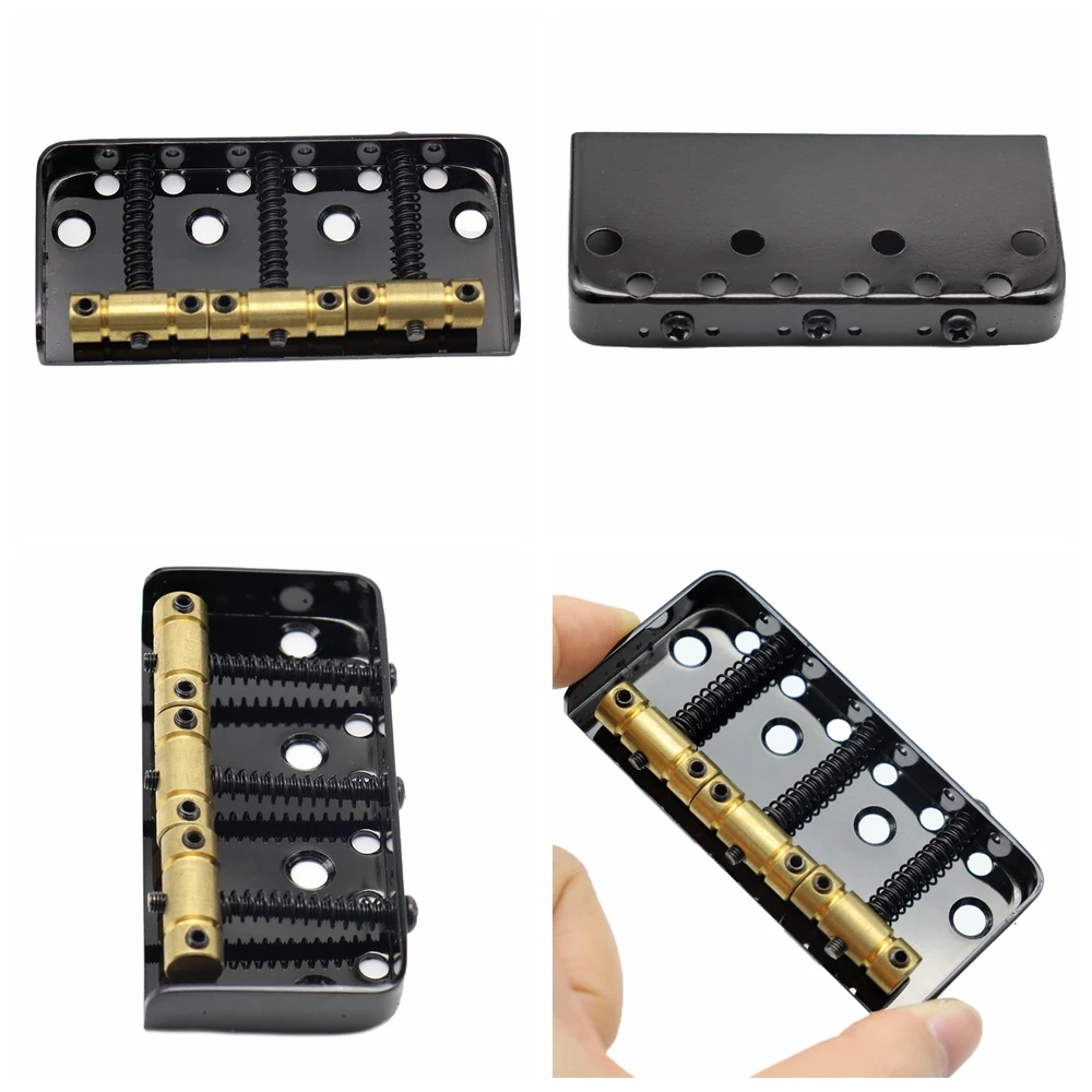 1set Electric Guitar Bridge 6 string Bridge Brass 3-Saddles for Tele Telecaster Electric Guitar