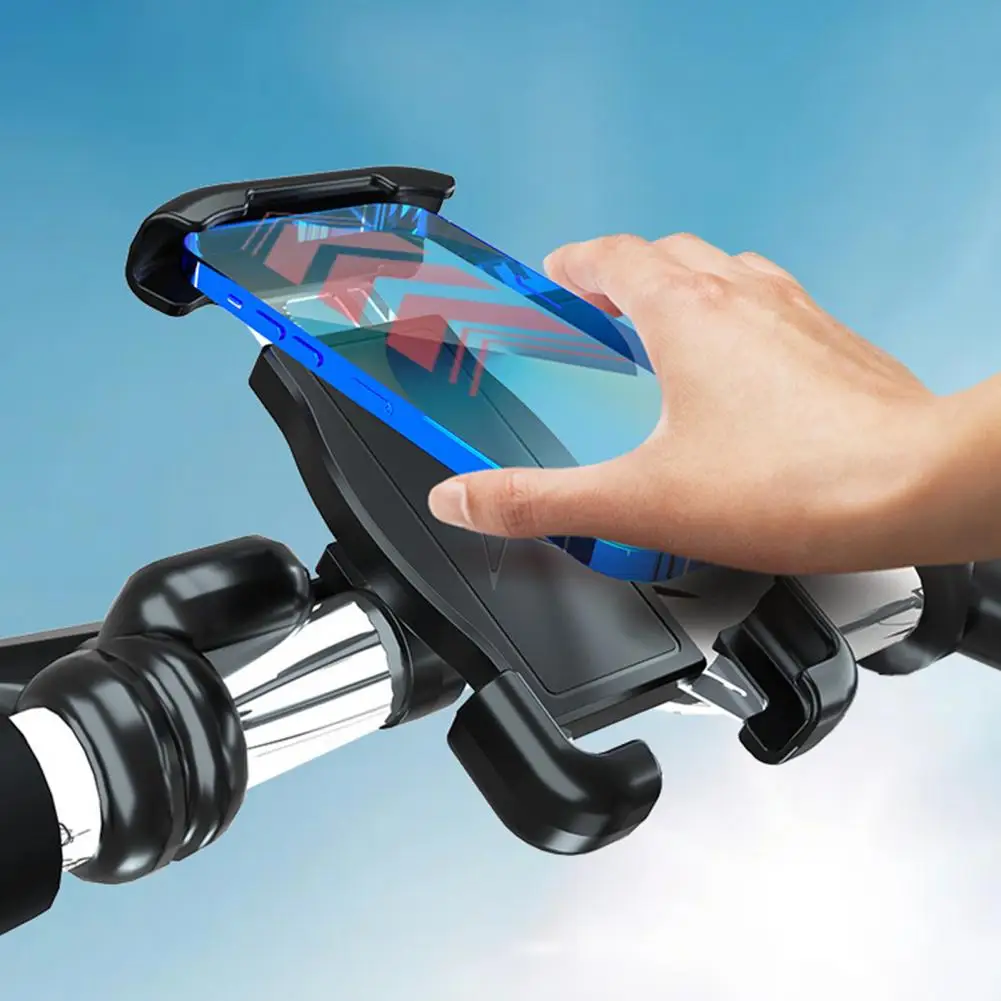 

Bicycle Outdoor Riding Motorcycle Phone Mount One Hand Operation Electric Car Motorcycle Universal Navigation Bracket Scooter