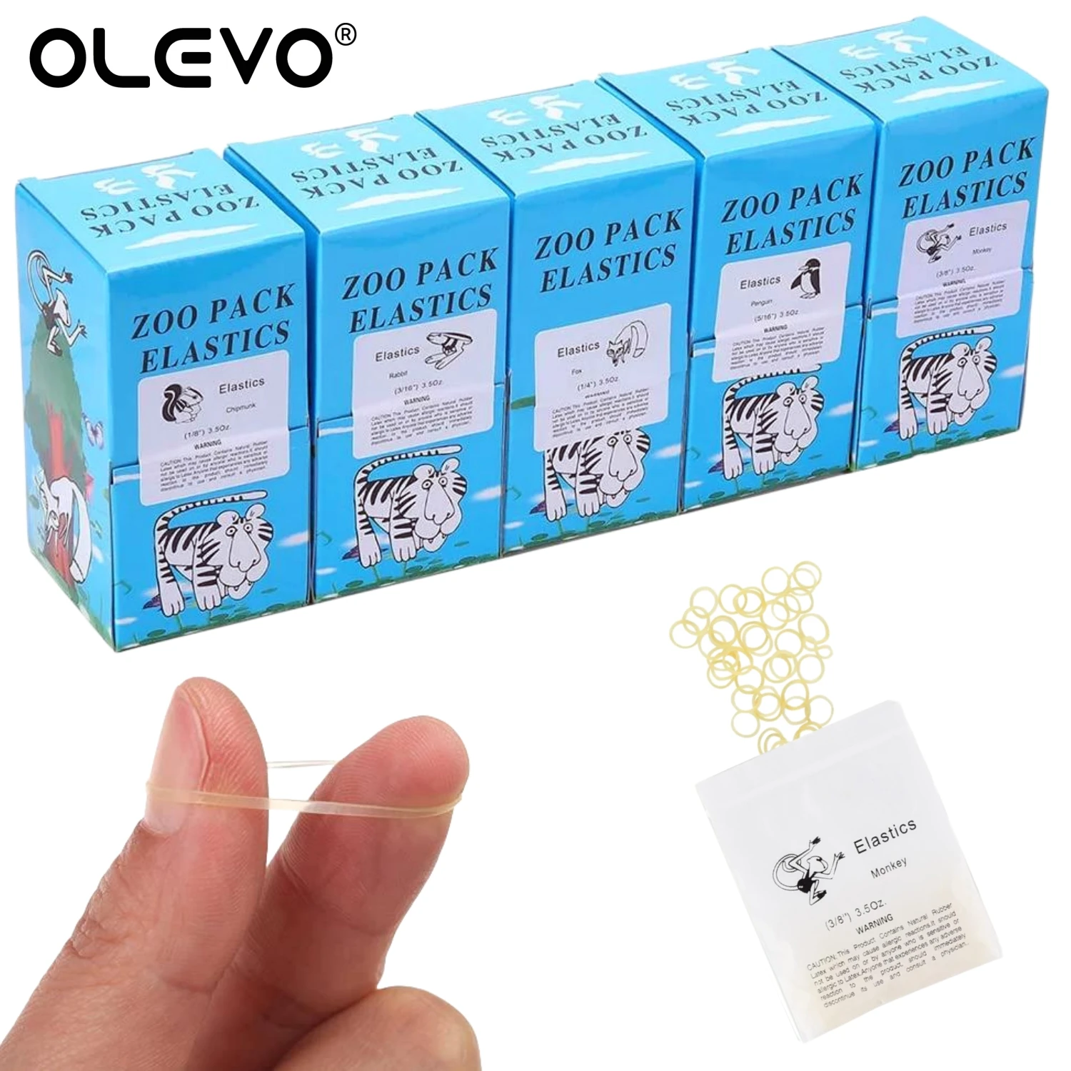 5000 Teile/schachtel Dental Kieferorthopädische Gummibänder Gummibänder Traktion Latex Hosenträger Zahn Korrektur Ligatur Ring 2,5/3,5/4,5/5,0/6,5 UNZEN – Detail 7