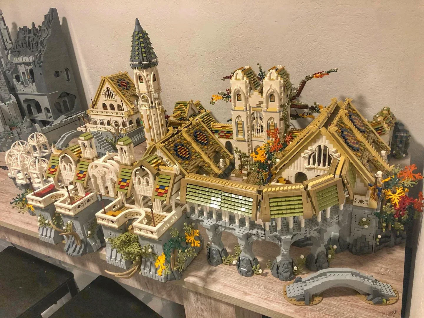 Moc Famous Movie Creative Bricks UCS Rivendell Elven Town Complete Model Building Blocks Ultimate Collector SeriesToy Kids Gift