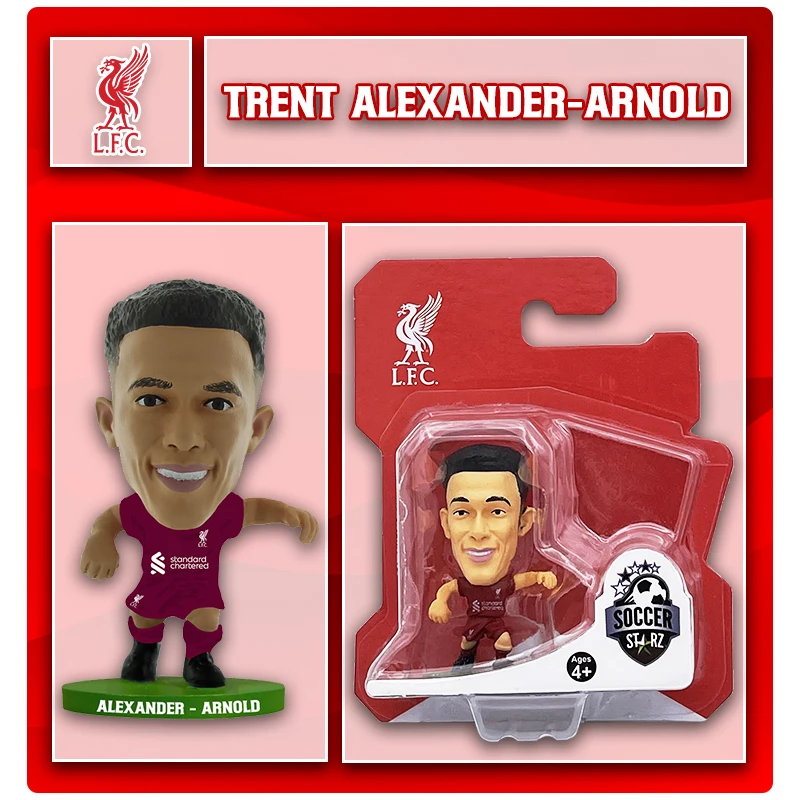 Oficial Liverpool F.C. Figuras de fútbol de 5cm, kit de 2022 a 23, modelo SoccerStarz, regalo