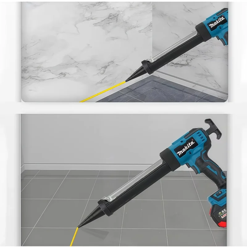 Makita Electric Wireless Glass Doors Windows Filling Sewing Gun Glass Glue Gun 18V Cement Glass Adhesive Glue Seal Sealant Tool view 2