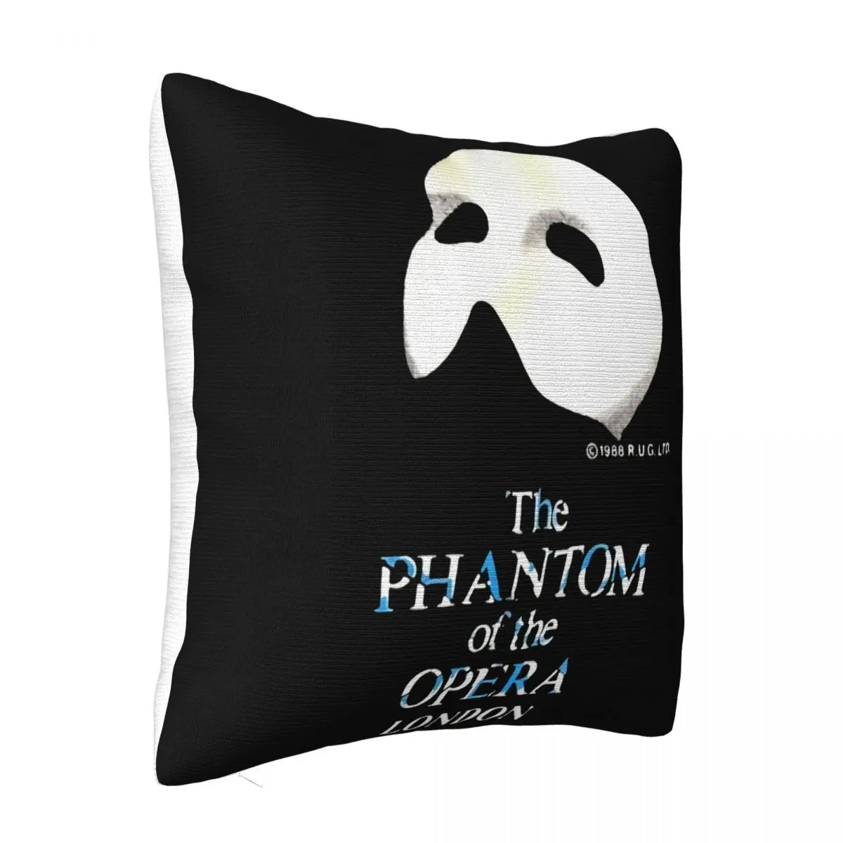 Vintage 1986 Phantom Of The Opera Glow In The Dark Rare Tour Back Print Men Pillow Case