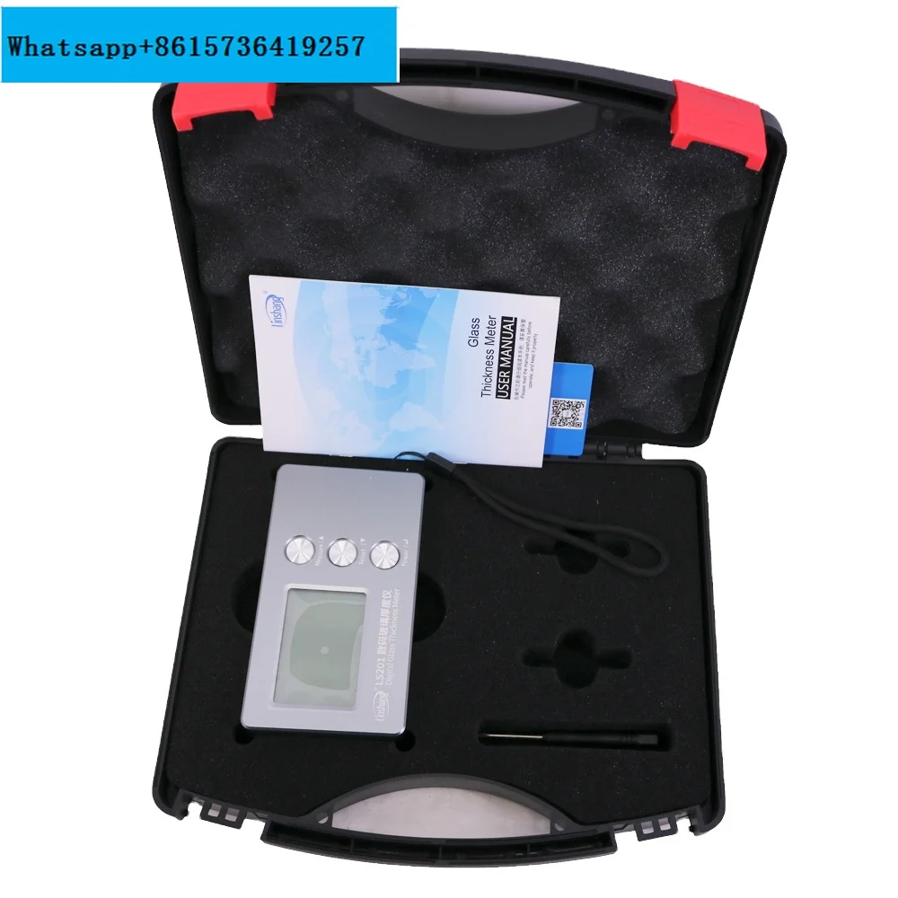 Digital Glass Thickness Meter LS201 digital glass thickness meter Range 70mm of glass thickness, 45mm of air space