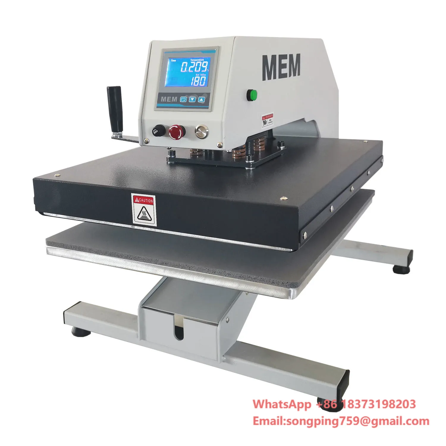 

TQ1-3638 Pneumatic Heat Transfer Press Printing Machine Single Station 36*38 cm