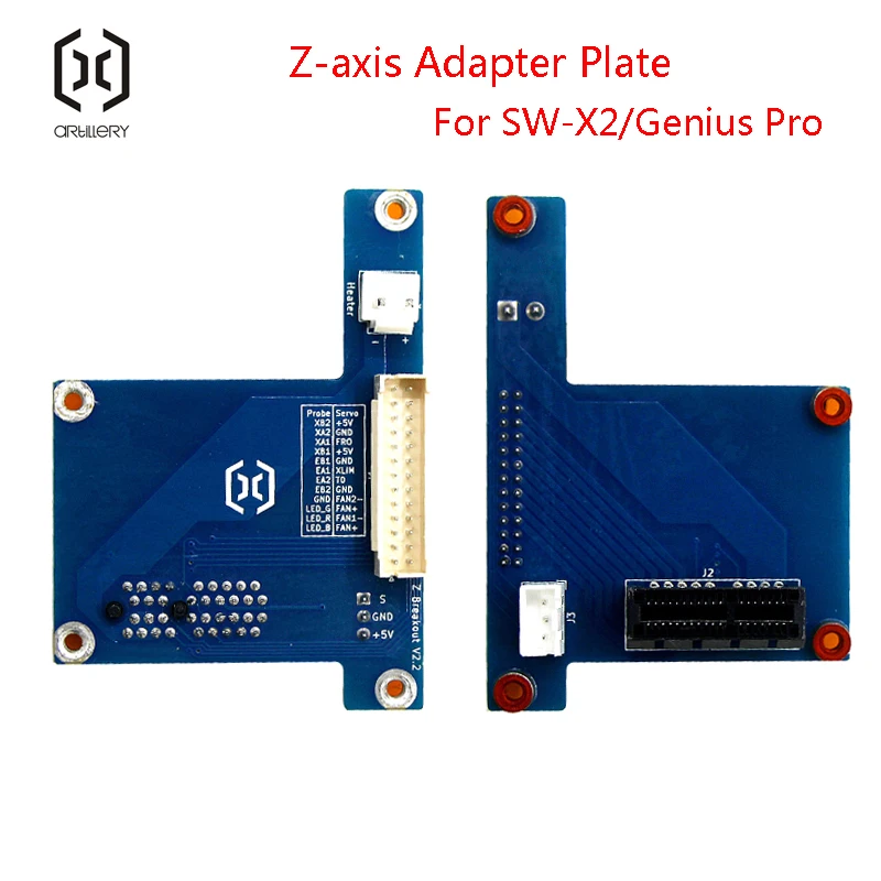 Artilharia impressora 3d SW-X2 & genius pro placa de circuito de transferência de cabo, extrusora & único jato conexão x/e/z eixo adaptador placa