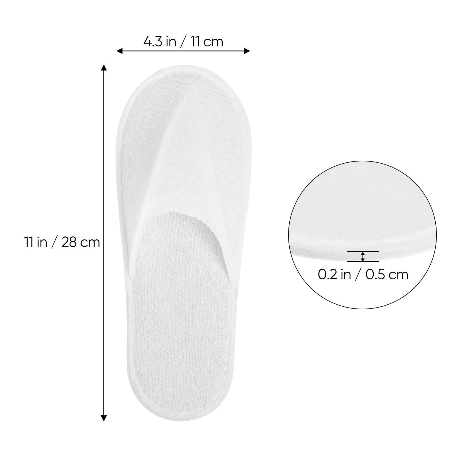 

12 Pairs Disposable Spa Slippers Coral Fleece Non Skid White Color Hotel Sauna Bath Bedroom Universal Size Fits Most People