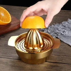 Gold 304 Stainless steel lemon Juicer Squeezer Manual Fruit Juicer Orange Juice maker Portable Metal Citrus Juicer Kitchen Tools