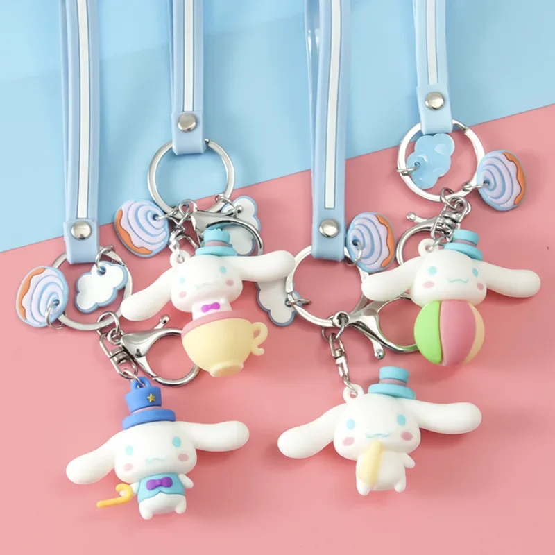 Hot Sale Hello Kitty Genuine Keychain for Women Sanrio My Melody Kawaii Car Keys Chain Cinnamoroll Anime Keychain Girls Gifts