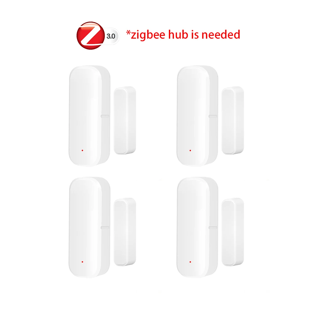 Zigbee-Türsensor, Fensterkontaktsensor, Detektor für offene und geschlossene Fenster, Smart-Home-Alarm, Sicherheitsschutz, funktioniert mit Tuya Hub Smart Life