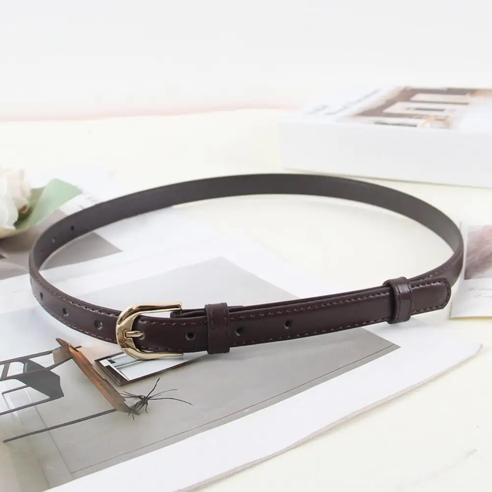 

Ремень из искусственной кожи, регулируемый женский пояс из искусственной кожи, однотонный пояс, модные аксессуары для платьев