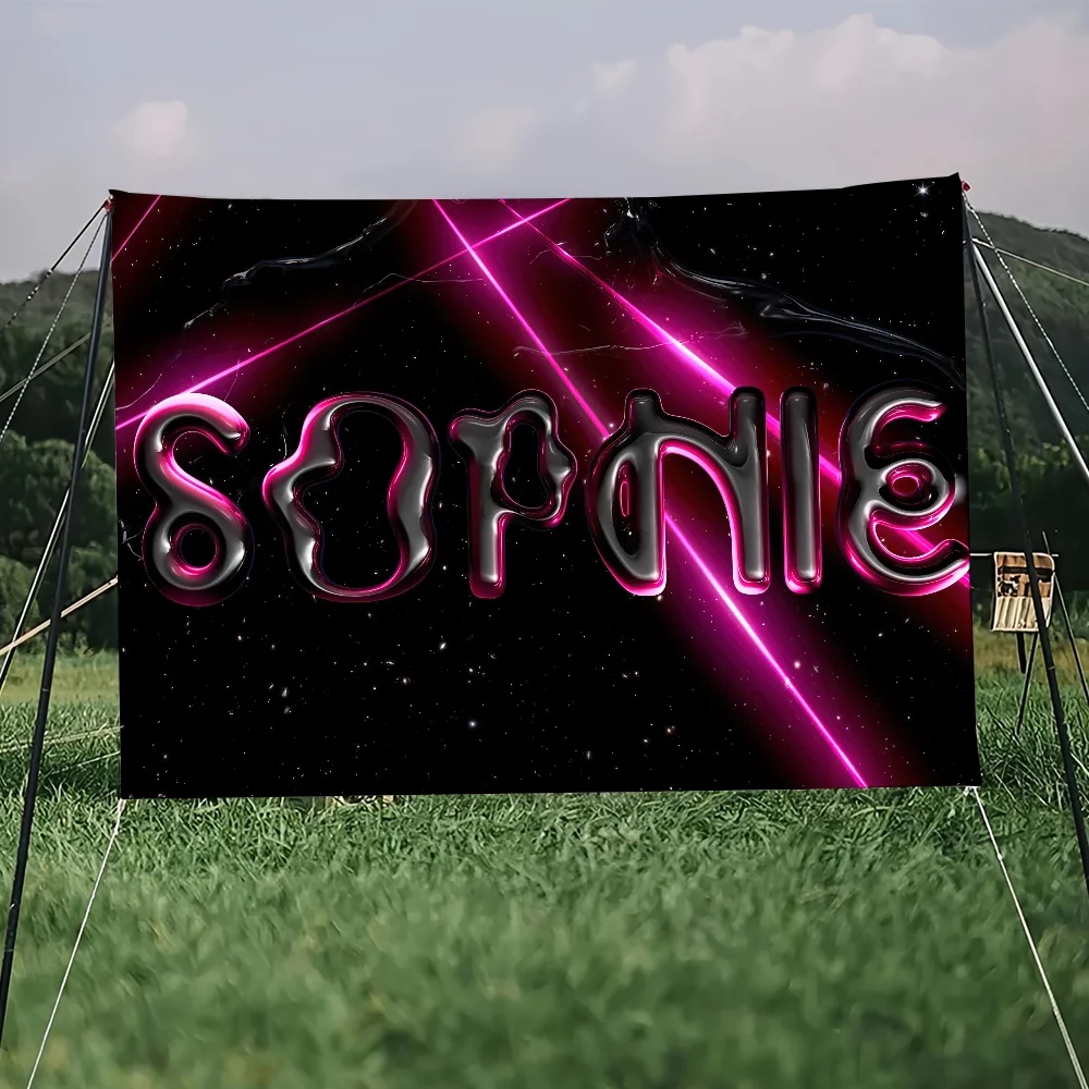 المغني S-الغني S-صوفي علم مرة أخرى لحفلة النزهة والتخييم راية قماش جو خارجي #4