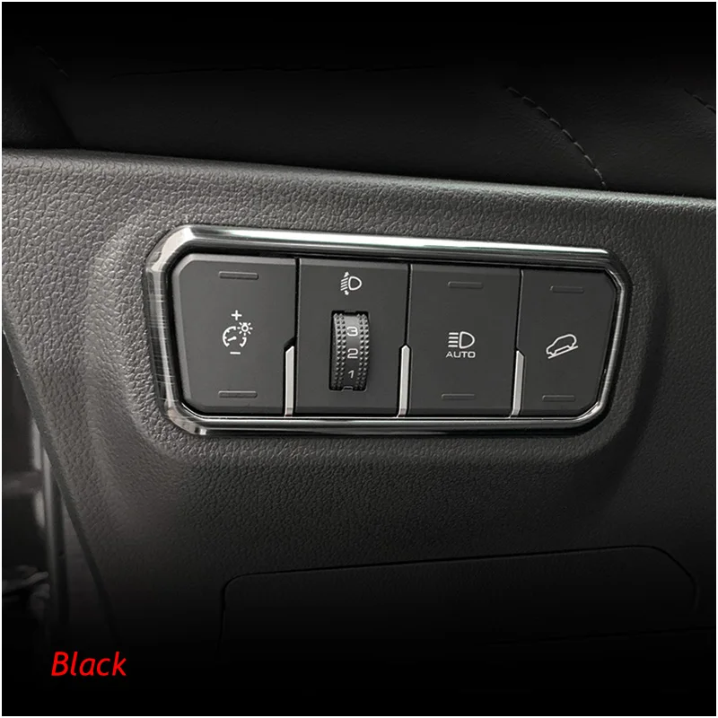 Car Head Lamp Light Switch Headlight Adjustment Knob Panel Control Protective Trim  Styling For Haval F7/F7X 2019 2020 2021