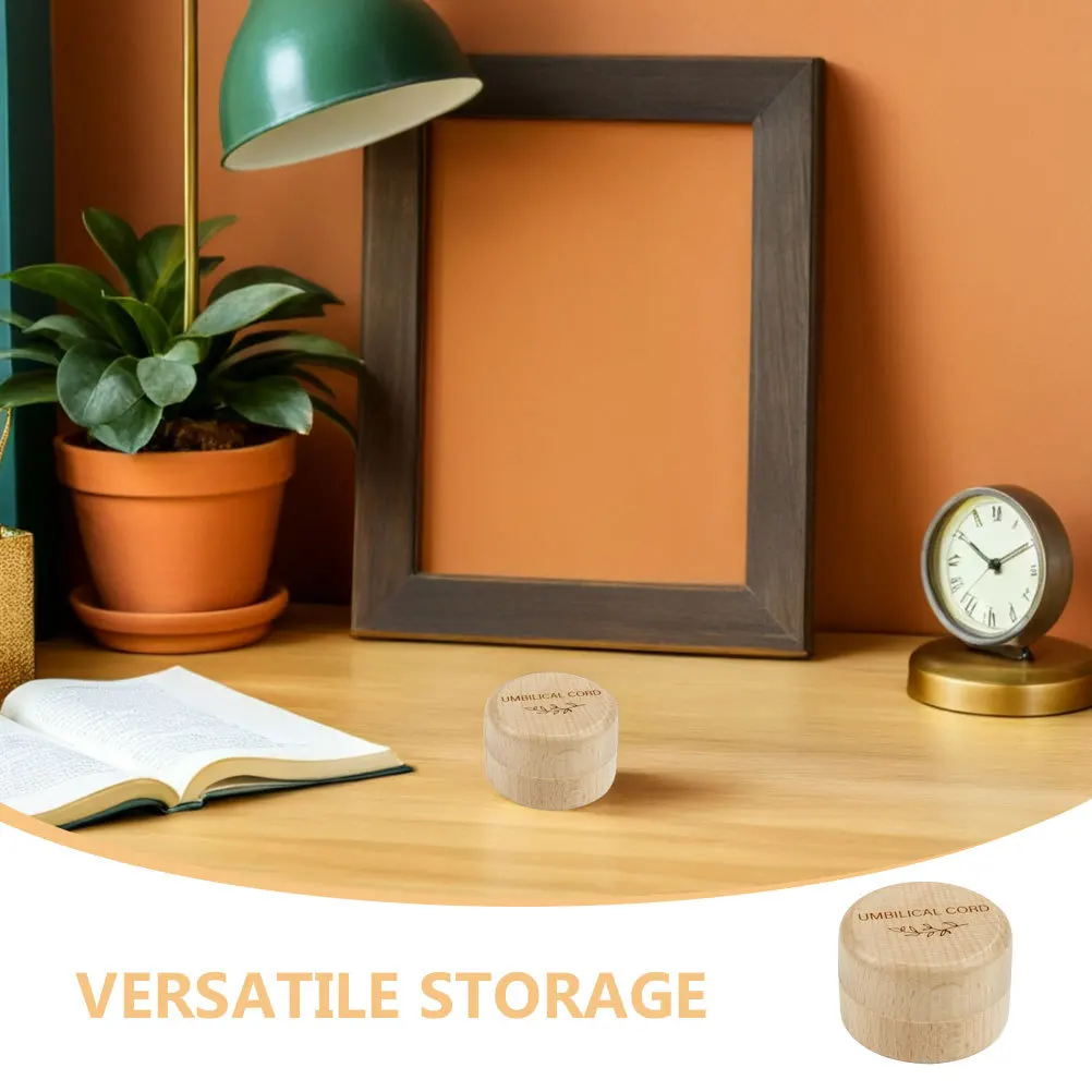 กล่องไม้ขนาดเล็กสำหรับเก็บสายสะดือเด็กแรกเกิด ปิดผนึกอย่างดี เหมาะสำหรับเก็บผมตัดครั้งแรกและฟันน้อย