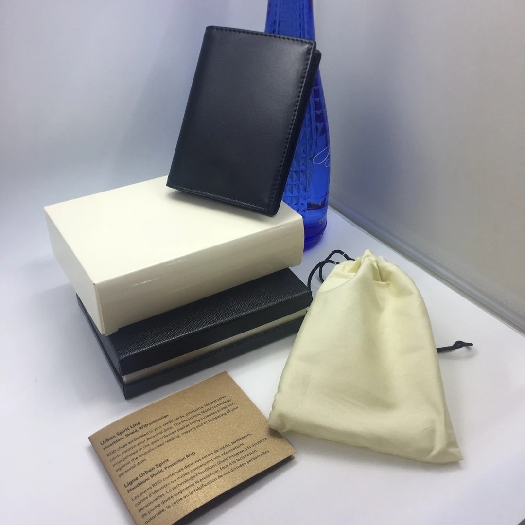 

301195 # 689809 Кошелек ручной работы Meisterstück из кожи, визитница, роскошный брендовый кошелек для монет, мини-зажим для денег, праздничный подарок