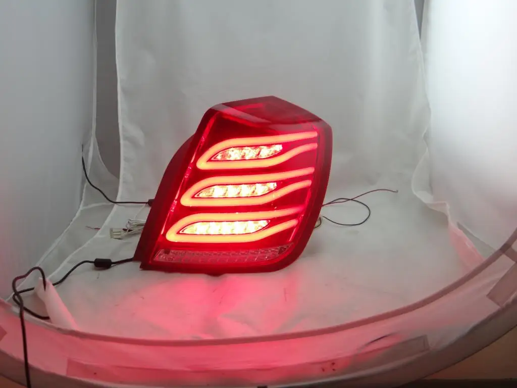 

Chevrolet/Chevy Lacetti/Gentra LED Tail Lamp Rear Light Chrome Silver/Matte Black Painting Inside