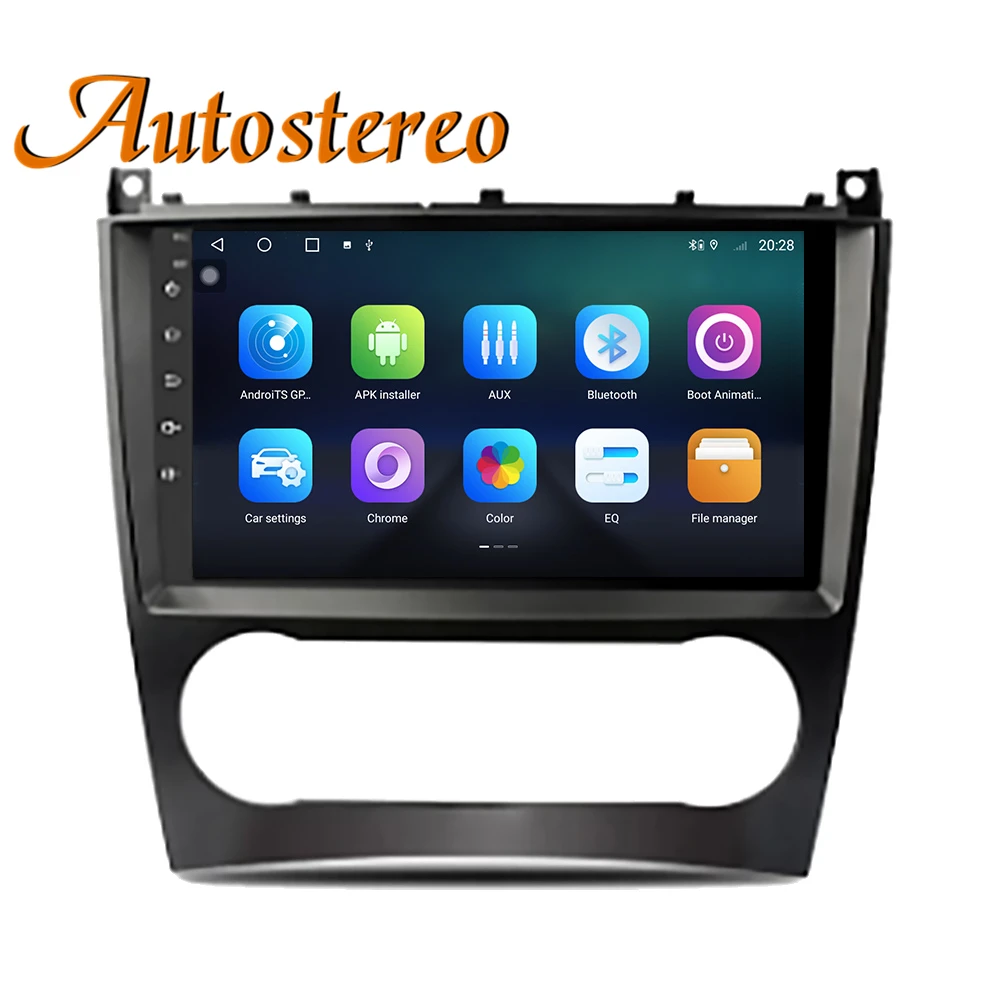 For Mercedes Benz CLK W209/CLS/W219 Android 10 6+128 Car GPS Navigation DVD Player Autostereo Headunit Radio Tape Recorder Media