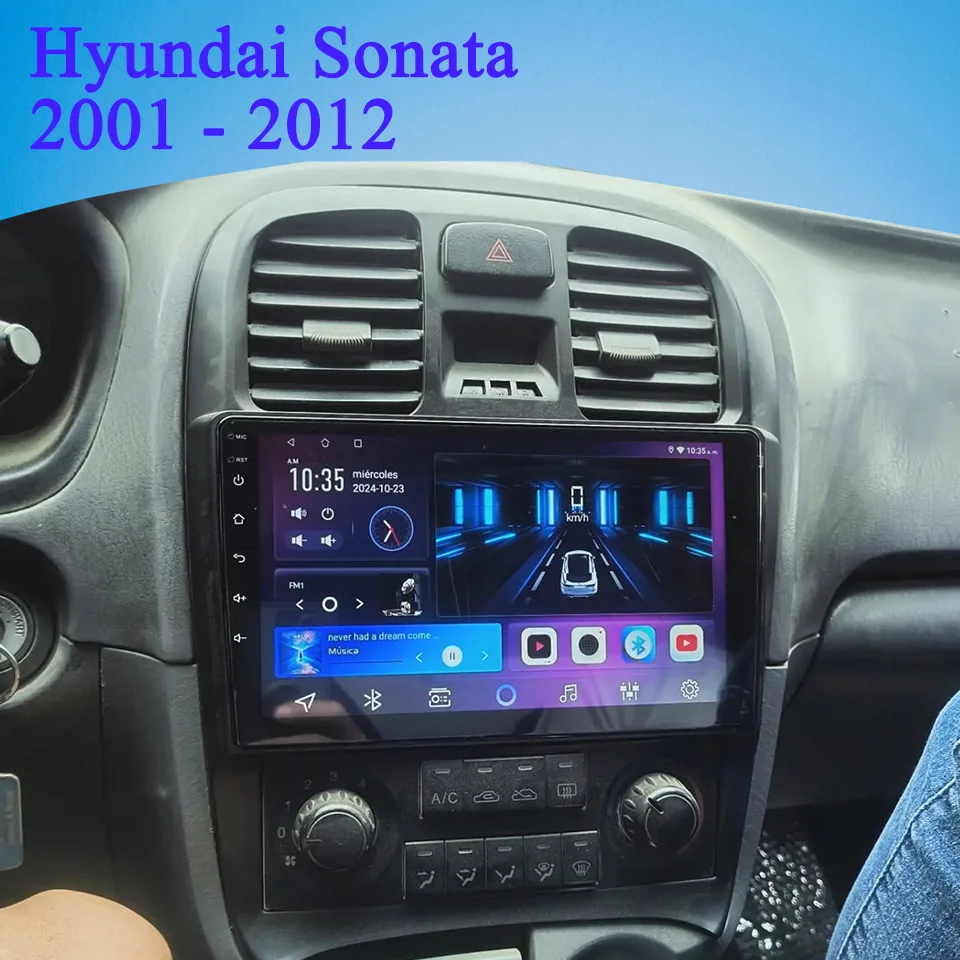 

8Core Android 14 8G Ram For Hyundai Sonata EF 2001 - 2012 Autoradio Video Audio A/V GPS Navi DVD Cassette Carplay Auto RDS DAB+