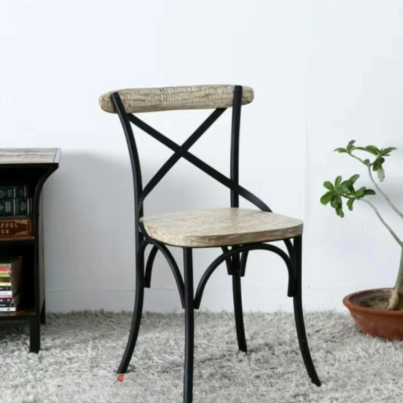

Modern Vintage Industrial Metal Chair Metal Dining Chair