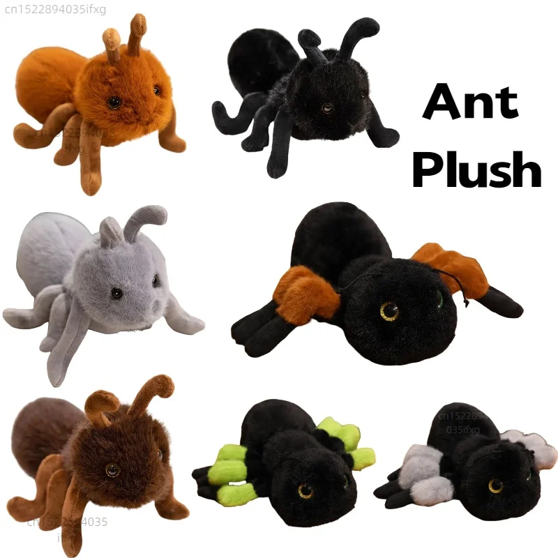 

20/23cm Exquisite Ant Plush Toy 12cm Kawaii Ant Plush Pendant Backpack Decor Keychain Stuffed Aniaml Ant Kid Holiday Gift