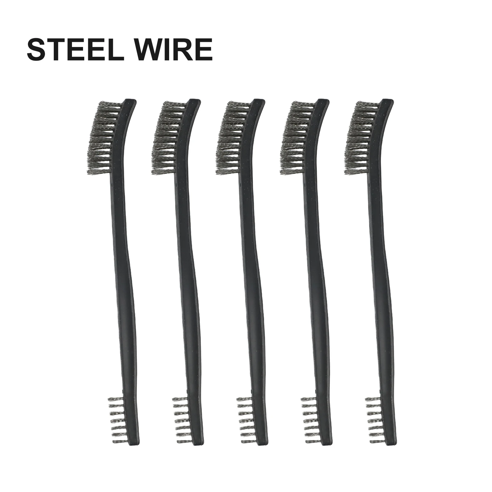 Hand Tools Brush 170mm 5pc Brass Cleaning Polishing Double Head Metal Rust Wire Set Light Scrubbing Accessories