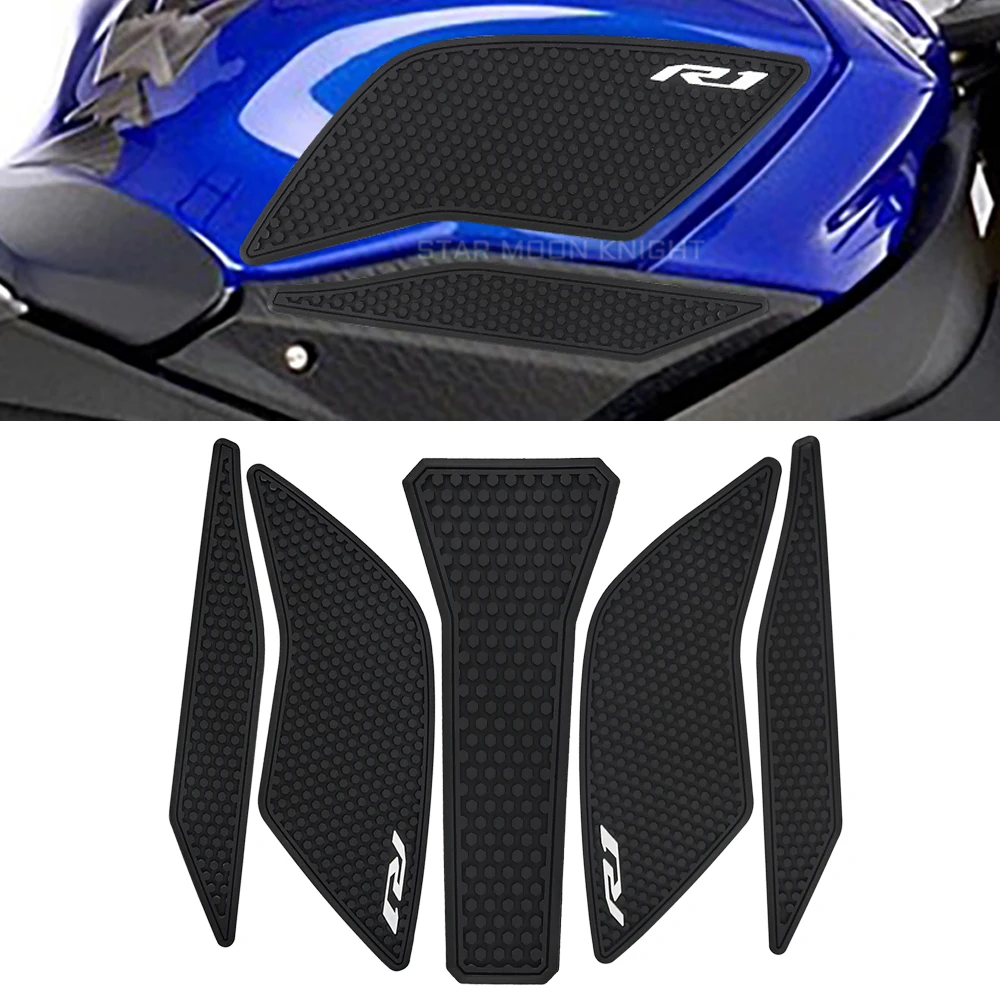 

Side Fuel Tank pad Tank Pads Protector Stickers Decal Gas Knee Grip Traction Pad For Yamaha YZF R1 R1M YZFR1 YZF-R1 2015 - 2021