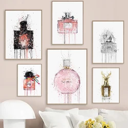 Abstract Graffiti Art Perfume Bottles Canvas Painting Fashion Luxury Wall Art Pictures For Modern Living Room Wall Decor Cuadro