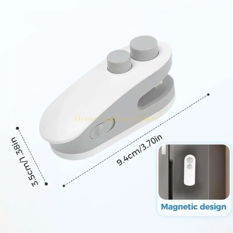D0AB Máy Hàn Miệng Túi Thực Phẩm Từ Tính Và Dụng Cụ Mở Túi Có Cổng Sạc USB Có Thể Tái Sử Dụng Chống Rò Rỉ Dụng Cụ Nhà Bếp Gia Kế