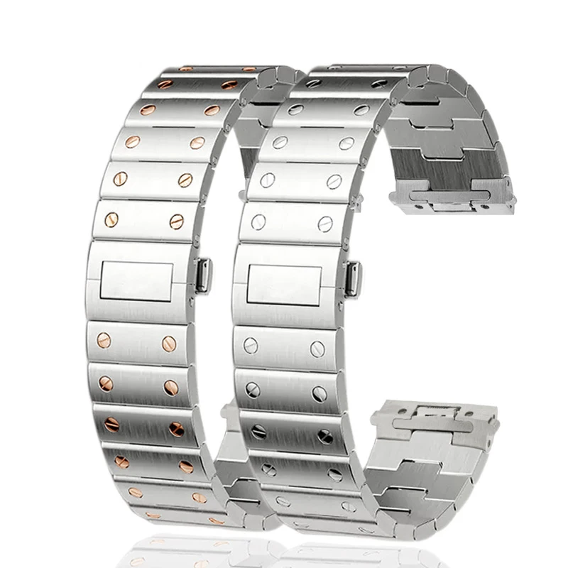 21mm quick release bracelet for Santos 39.8mm watch WHSA0007 WSSA0009 Whsa0010 Cartier Santoz stainless steel strap band chain