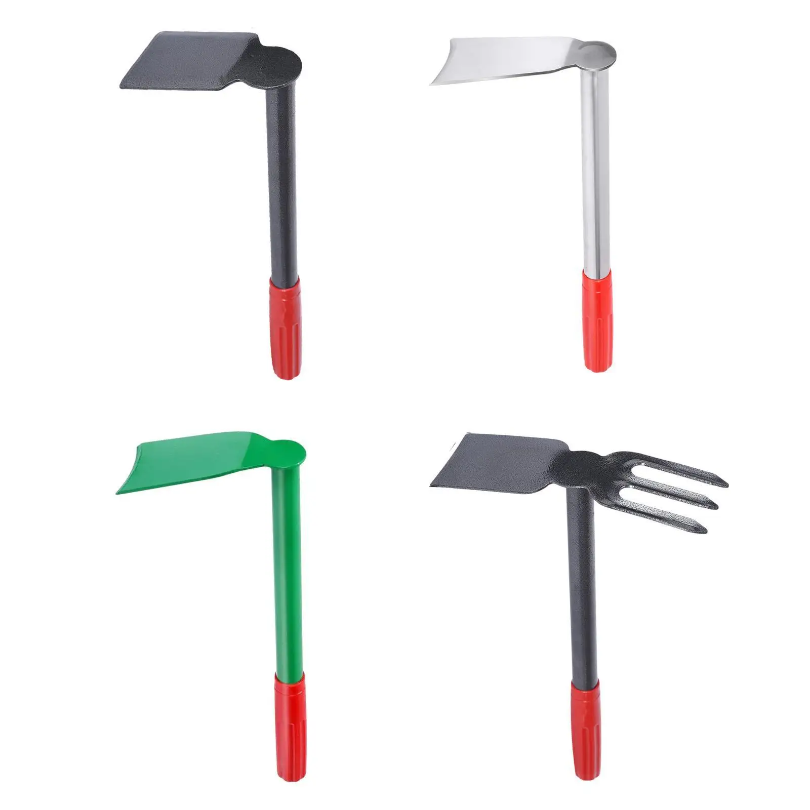 Garden Hoe Multifunction Gardening Tool Portable 35 cm Sturdy Carbon Steel Handy Hoe for Planting Transplanting Loosening Soil
